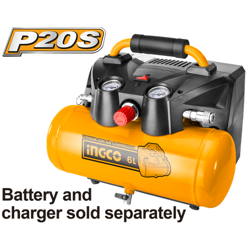 [CACLI2003] [AGOTADO] COMPRESOR DE AIRE 40V 6L 135PSI