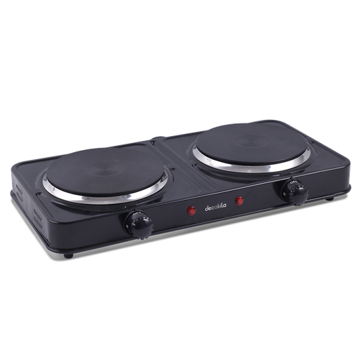 [KUCC005B] ESTUFA ELECTRICA PORTATIL 2 QUEMADOR 1000W