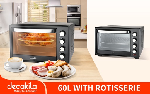 [KUEV012B] [AGOTADO] HORNO DE MESA 60L 1600W