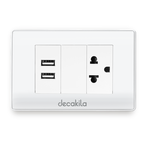 [HMEL010W] TOMA CORRIENTE 110V USB