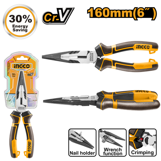 [HHLNP28160] PINZA DE PUNTA 6"