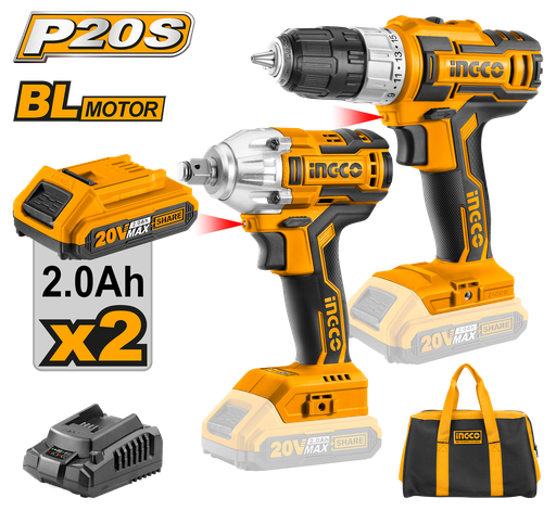 [UCKLI2007] [AGOTADO] COMBO INGCO TALADRO Y LLAVE DE IMPACTO 20V