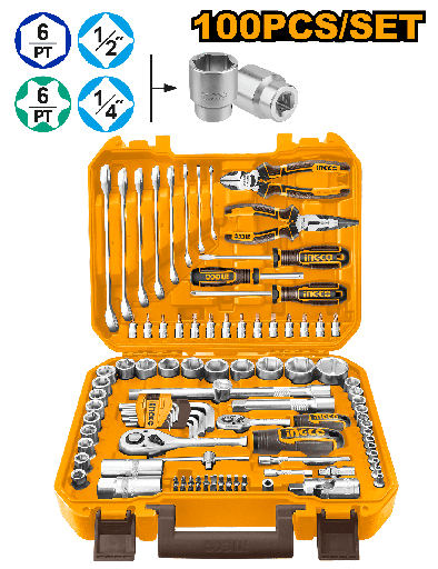 [HKTHP21001] CAJA DE HERRAMIENTAS 100 PCS