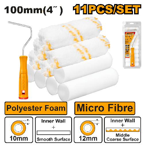 [HKTCB121001] JUEGO DE RODILLO 4" FOAM