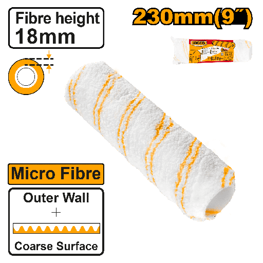 [HRC3323018] MOTA MICROFIBRA 9" X 17MM EXTERIOR