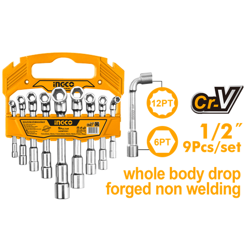 [LASWT0901] SET DE LLAVE L SOCKET 1/2" 9 PCS