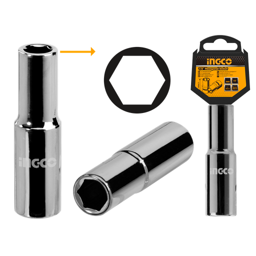 [HHAST12213L] SOCKET HEXAGONAL LARGO 1/2 X 21MM 6PT