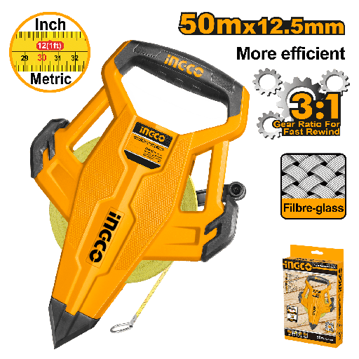 [HFMT8350] CINTA DE MEDIR DE FIBRA 50M X 12.5MM