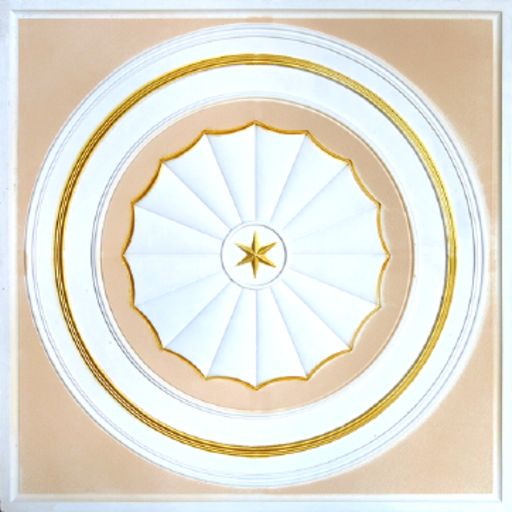 [49-0078] CIELO RASO GYPSUM 2 X 2 MOD. YELLOW STAR