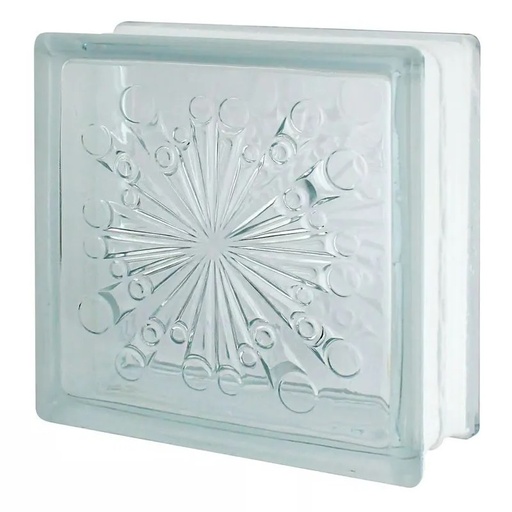 [46-0015] BLOQUE DE VIDRIO METEOR CLEAR JH0021