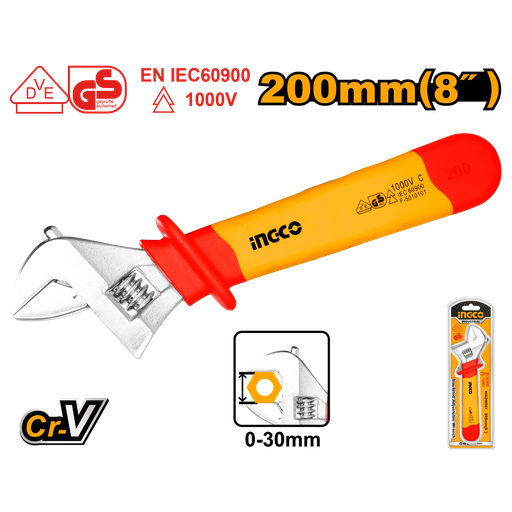 [HIADW081] LLAVE AJUSTABLE AISLADO 8"