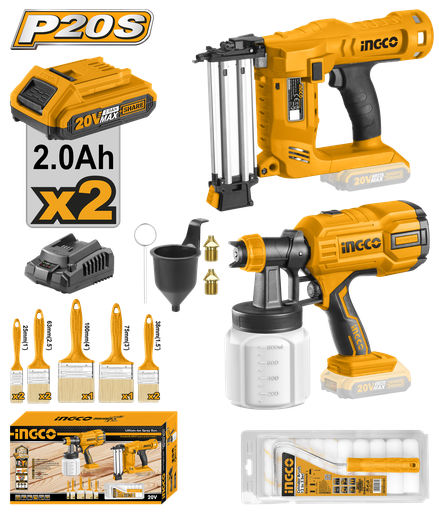 [UCOSLI23016] COMBO INGCO CLAVADORA,  PISTOLA SPRAY