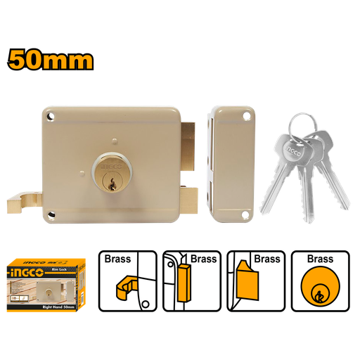 [LKRL150R] CERRADURA PARA MADERA DER 50MM