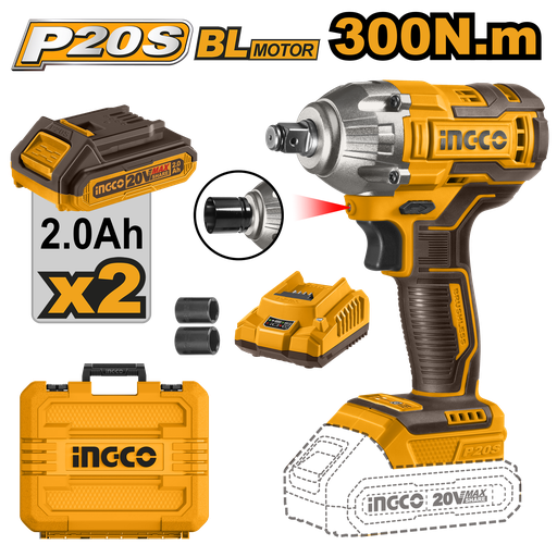 [UCIWLI2038] [AGOTADO] LLAVE DE IMPACTO LIT ION 1/2" 300NM 20V BL