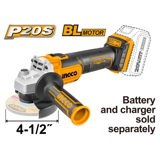 [UCAGLI201158] ESMERILADORA ANGULAR 20V BL 4-1/2"