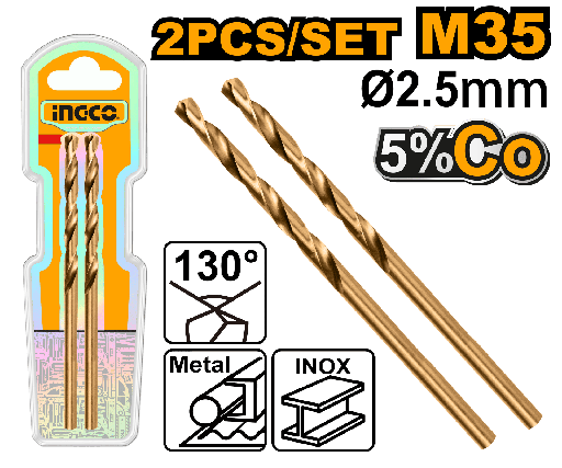 [DBT01130332] BROCA DE HSS COBALTO M35 PARA METAL 3/32"