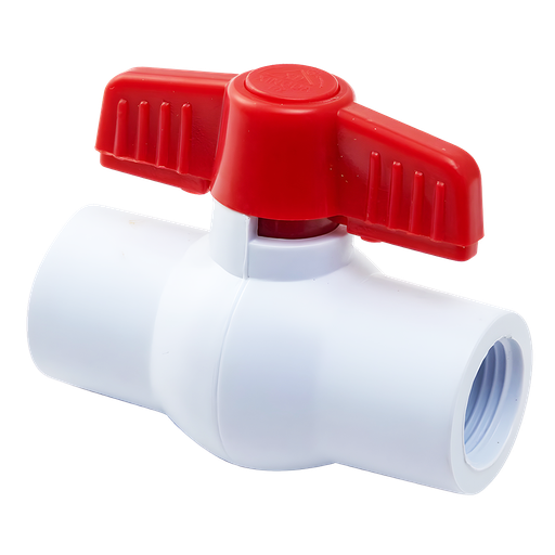 [22-2053] LLAVE DE PASO PVC C/R 1"