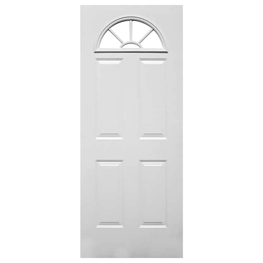 [41-3137] PUERTA METAL TROQUELADA MEDIA LUNA 36" X 84"