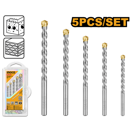 [UAKDB3055] BROCA DE CONCRETO SET DE 5 PCS