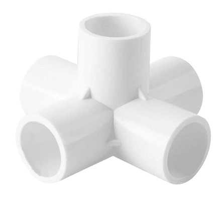 [22-0665] CRUZETA PVC 5 VIA DE 1"