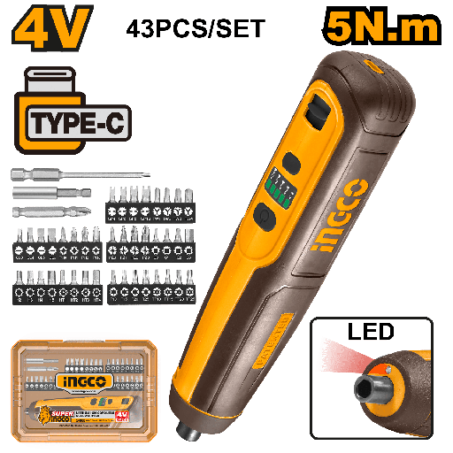 [CSDLI04062] DESTORNILLADOR INALAMBRICO 1/4" 4V  TIPO C