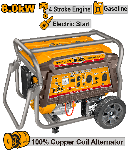 [UGE80006] GENERADOR A GASOLINA 8000W 4 TIEMPOS