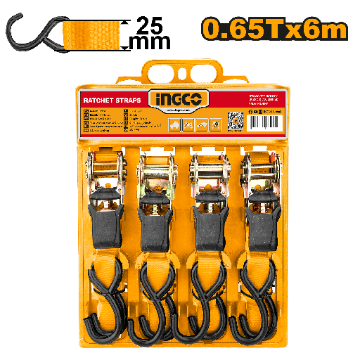[HRSP065607] [AGOTADO] CORREA DE AMARRE 6M 0.65T SET 4 PCS