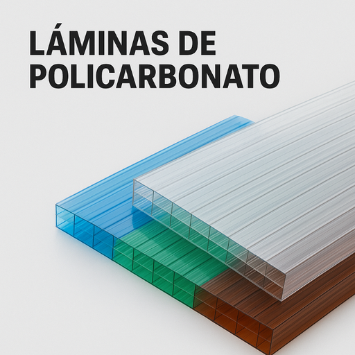 LÁMINA DE POLICARBONATO ALVEOLAR 2.1M*5.8M*8MM (12.18M2)