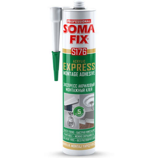 [S176] SOMAFIX ADHESIVO DE PEGADO RAPIDO (HIGH TACK INTERIOR)- BLANCO 310ML