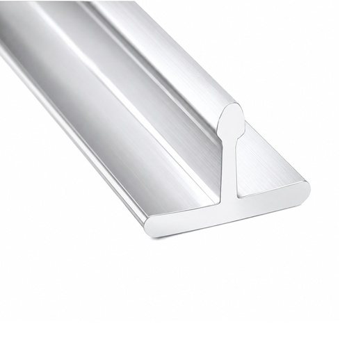 [11-1543] PERFIL DE ALUMINIO TIPO T 2.50M UV-05S SILVER