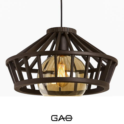 [33-2096] LAMPARA REF.HY-S001/1L AMBAR