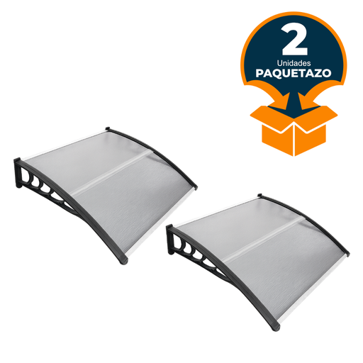 [19-0007/2] PAQUETAZO - PAR ALERO DECORATIVO DE POLICARBONATO 1 X 1.20M