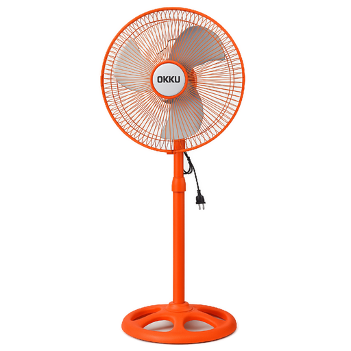 [VNT-0002] ABANICO DE PEDESTAL 10" COLOR NARANJA
