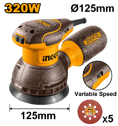 [URS3216] LIJADORA CIRCULAR 320W 5"