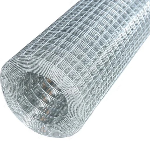 [25-0301] MALLA GALV. SOLDADA 1/4" X 1/4" X 3' X 30M X 0.56MM GAO - ROLLO 