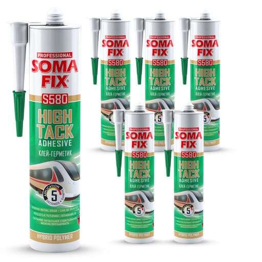[S580-6] PAQUETAZO - SOMAFIX HIGH TACK - BLANCO 290ML - 6 Unidades