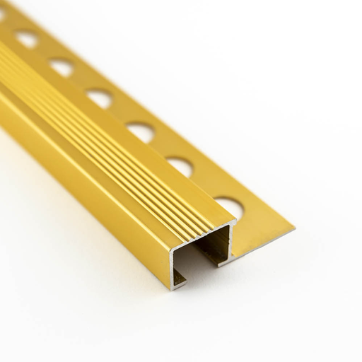 [52-0120] PELDAÑO ALUMINIO INTERIOR ORO MATE 20MM 
