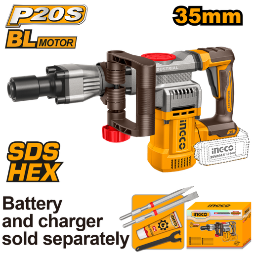 [CDBLI20358] MARTILLO DEMOLEDOR 20V 16J 35MM SDS HEX