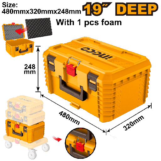 [PBXS103] CAJA HERRAMIENTAS 19" APILABLE