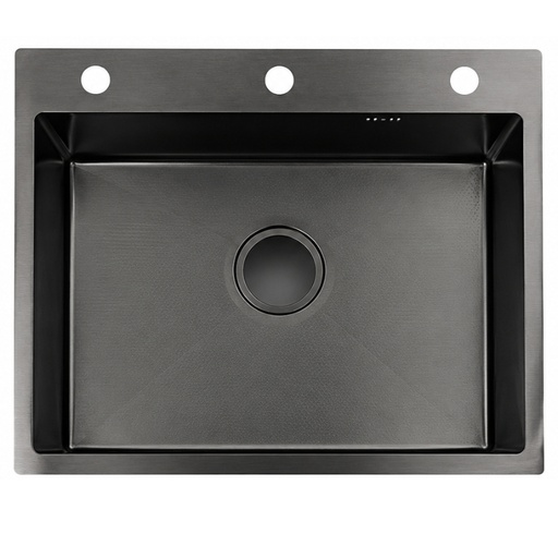 [15-0286] FREGADOR SENCILLO NANO BLACK (6050) 60CM X 50CM X 22CM