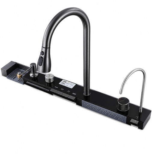 [15-0288] LLAVE DE FREGADOR MULTIFUNCIÓN REF. SIENA NANO BLACK 