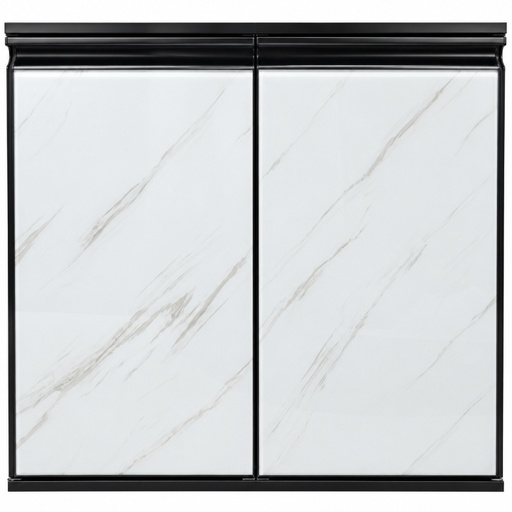 [41-3729] PUERTA ALUMINIO MILANO CARRARA A:80CM X L:70CM REF.6521