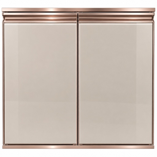 [41-3731] PUERTA ALUMINIO MILANO CHAMPAGNE A:80CM X L:70CM REF.6519