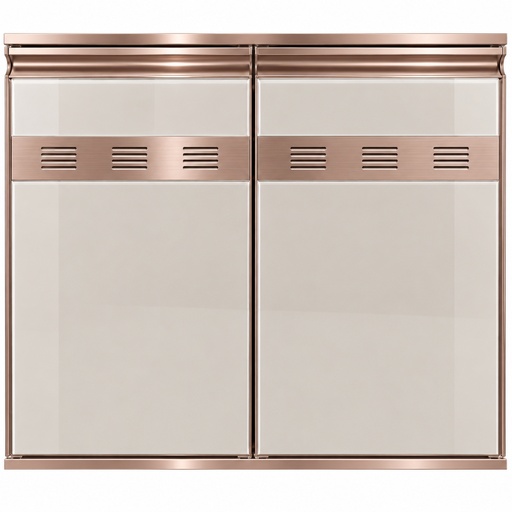 [41-3730] PUERTA ALUMINIO MILANO CHAMPAGNE A:80CM X L:70CM REF.6519 VENT