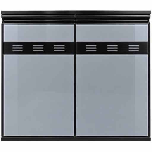 [41-3732] PUERTA ALUMINIO MILANO TITANIO A:80CM X L:70CM REF.6504 VENT