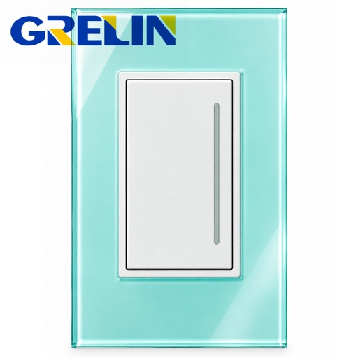 [12-2546]  INTERRUPTOR SENCILLO GLOSSY CRYSTAL REF.Q9-01/2  GRELIN