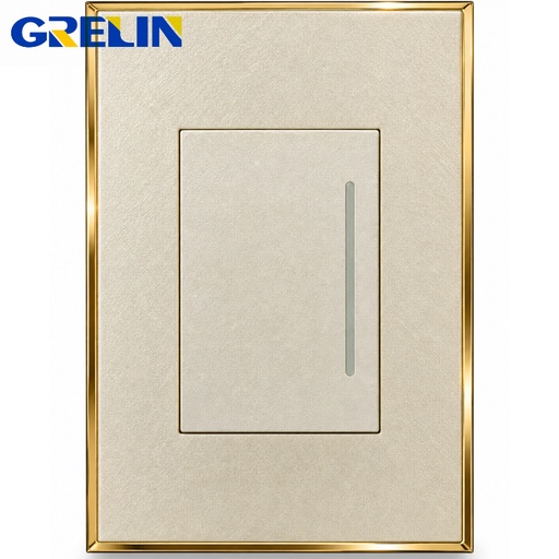 [12-2550] INTERRUPTOR SENCILLO ROYAL CREMA REF.V5-01/2 GRELIN