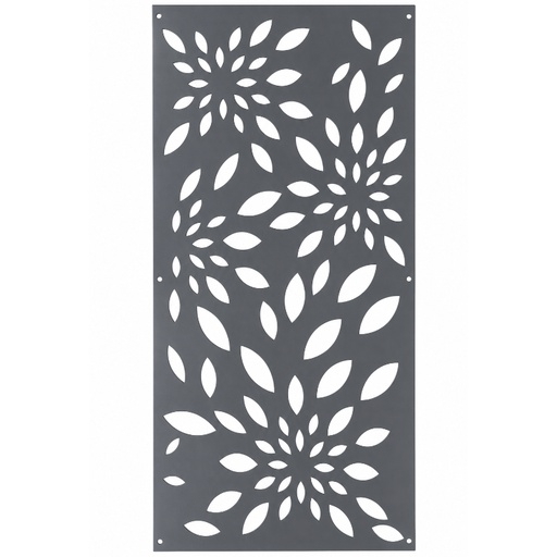 [11-1673] PANEL DECOR METAL PRECORTADO 60CM X 120CM X 1.5MM REF. FLORA