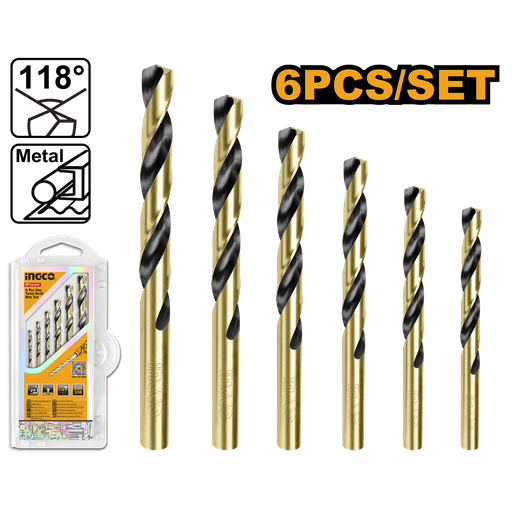 [UAKDB1065] BROCA DE METAL SET 6PCS