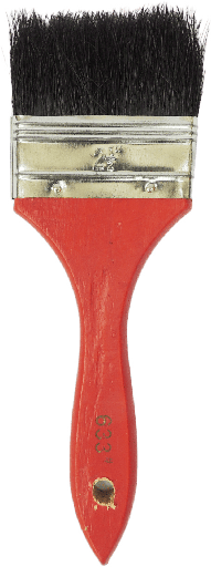 [14-9154] BROCHA COLOR ROJO/NEGRO 2 1/2"